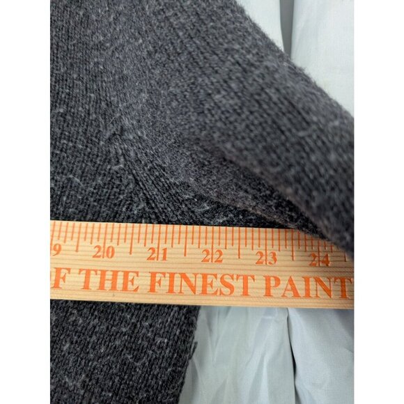 Patagonia 80% Wool Blend Gray Sweater V-Neck Long Sleeve Sweatshirt Mens Size M - Picture 4 of 6